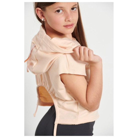 Bodytalk Παιδική αμάνικη μπλούζα Hooded Crop Top